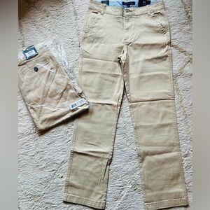 2 NEW, Tommy Hilfiger Boys 8-10 Travel Khaki Pants-NWT, FREE SHIPPING!
